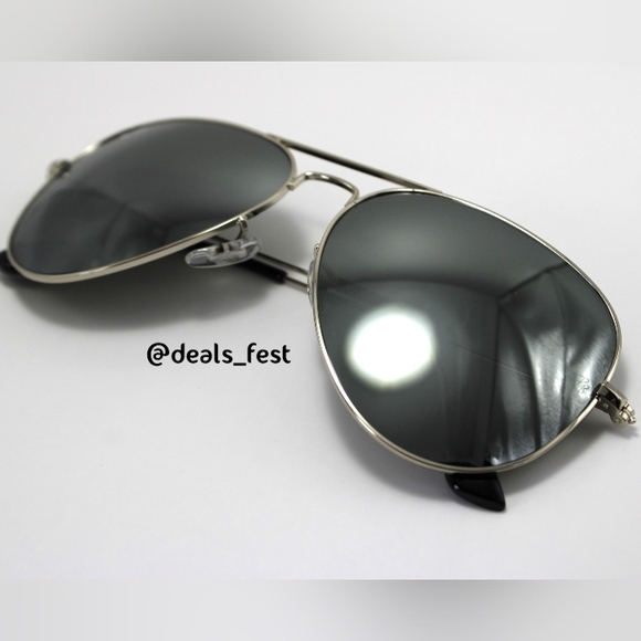 Model Display RayBan Aviator Silver RB3025 Mirror - Picture 7 of 17